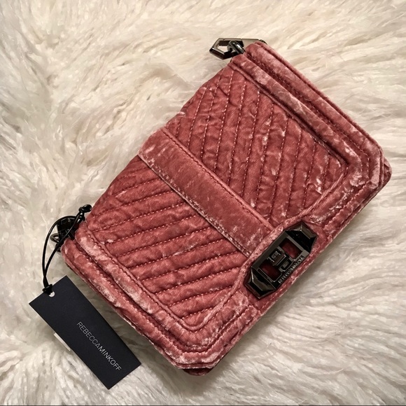 Rebecca Minkoff Handbags - Rebecca Minkoff Pink Velvet Purse